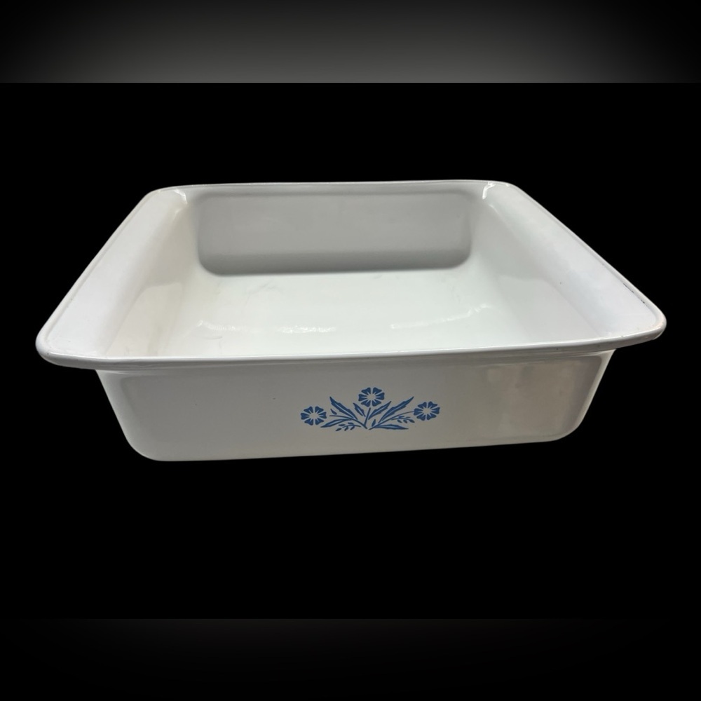 Vtg corning ware‎ blue sunflower 8/8/2
